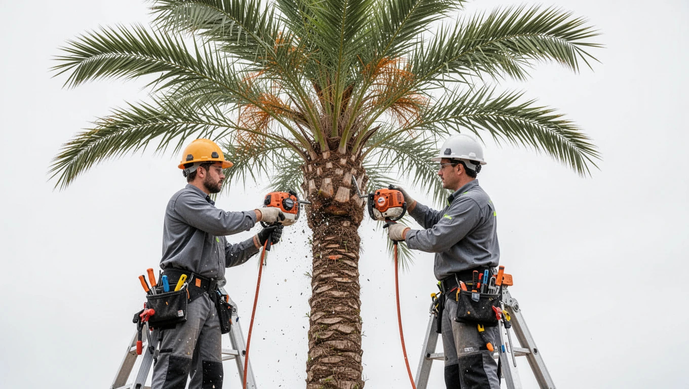 Palm Tree Trimming